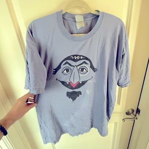 The Count Sesame Street Tee Shirt Men’s Xl